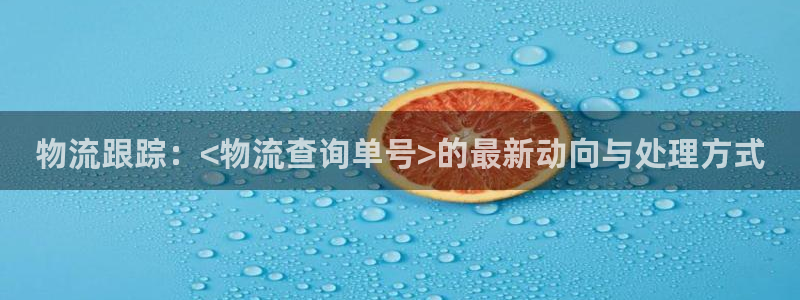 旺财28初始资金密码是什么：物流跟踪：<物流查询单号>的最新