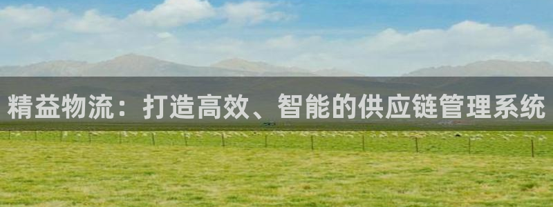 旺财28官网开奖结果预测：精益物流：