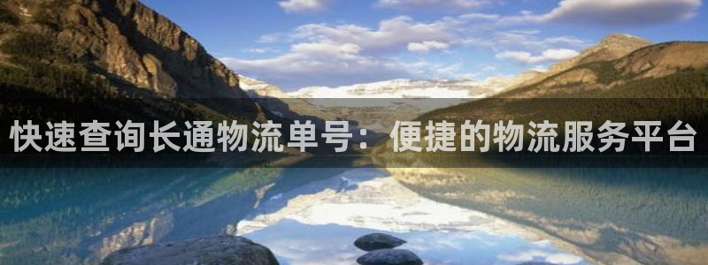 旺财28电子：快速查询长通物流单号：