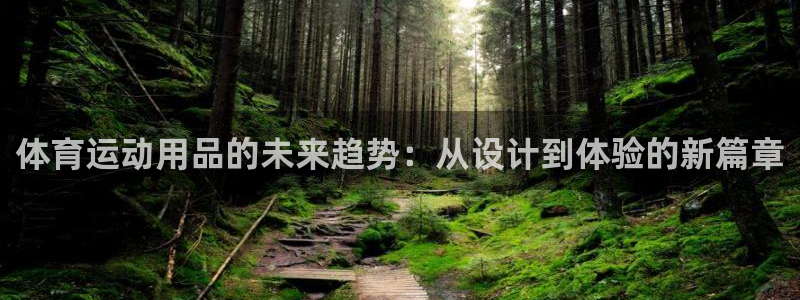 球速体育：体育运动用品的未来趋势：从设计到体验的新篇章